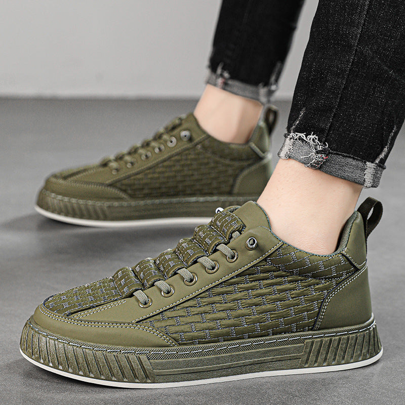 Baskets basses en alligator