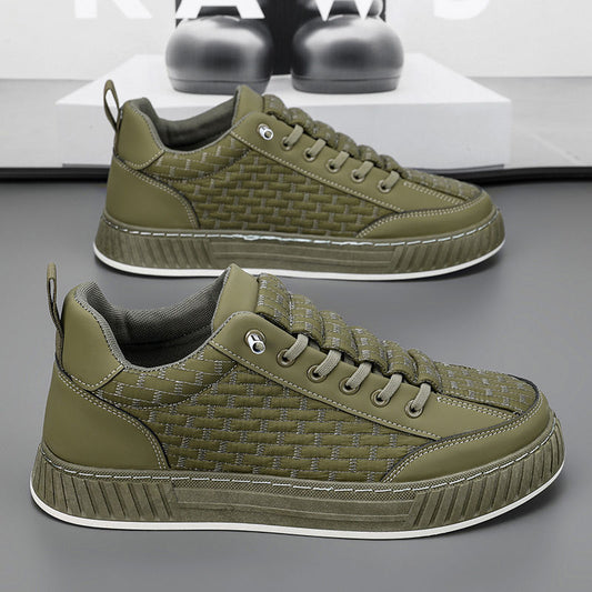 Baskets basses en alligator